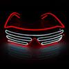 Wireless Luminous Glasses Glowing Blinds Glasses LED Bar KTV Atmosphere Props Flashing Disco Adult Cool Sunglasses Boys and Girls Performance Props