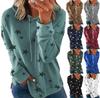 Ladies Star Printed Large Size Loose Hoodie Ladies Fall Winter