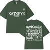 Корейская Katseye Красивый Хаос Тур Футболка Kpop Винтаж Харадзюку Мода Y2K Мужская Женская Футболка Хлопок Свободные Футболки Подарки для Фанатов