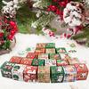 24 Pcs Paper Advent Calendar Boxes Christmas Countdown Gift Boxes for Kids and Family Holiday Surprise Empty Containers