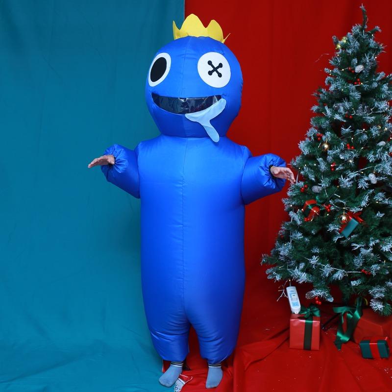 Сад Банбана Костюм Косплей Хэллоуин Карнавал Надувной Талисман Синий Зеленый Монстр