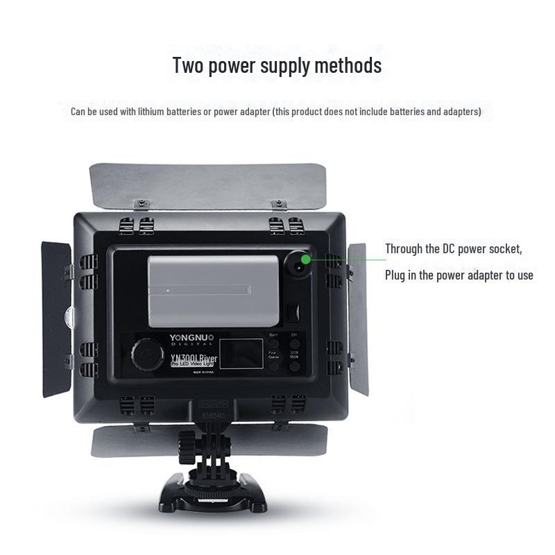 Светодиодный осветительный прибор третьего поколения YONGNUO YN300III, цветовая температура 5600 К, заполняющий свет и подсветка камеры с поддержкой приложения.