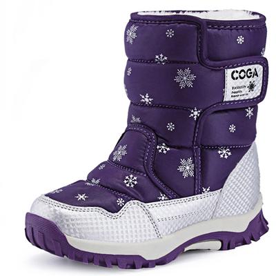 Детские зимние детские зимние сапоги, непромокаемая хлопковая обувь, толстые теплые нескользящие ботинки, повседневные детские ботинки в трубке