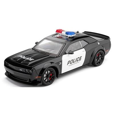 1/24 масштаб Dodge Challenger SRT Hellcat полицейская машина литая модель автомобиля коллекция миниатюрных игрушечных машинок для мальчиков