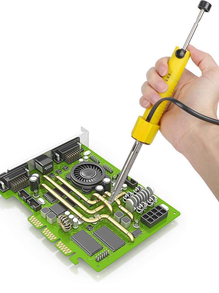 Электрический утюг для олова, присоска, 220 В, 30 Вт, ручной инструмент, электрический паяльник, сварочное оборудование, вилка европейского стандарта, прецизионный сварочный инструмент