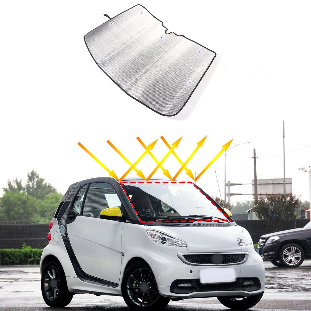 Foldable Car Sun Shade Windshield Window Sunshade Cover For Benz Smart 2009-2015