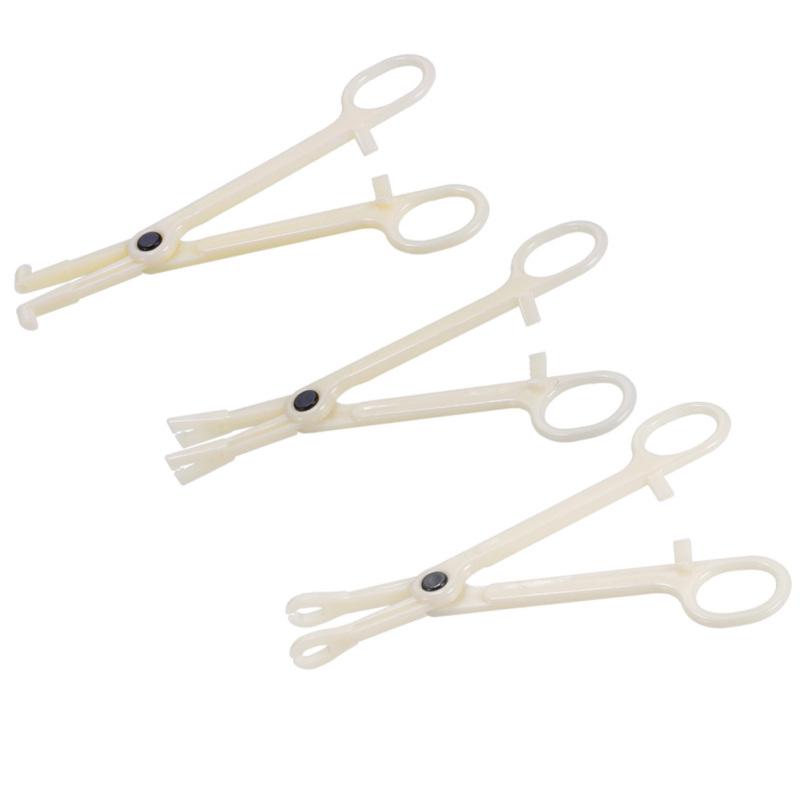 RUI RUI YU Одноразовые стерильные круглые щипцы для пупка с прорезями, зажим для пирсинга ушей и носа