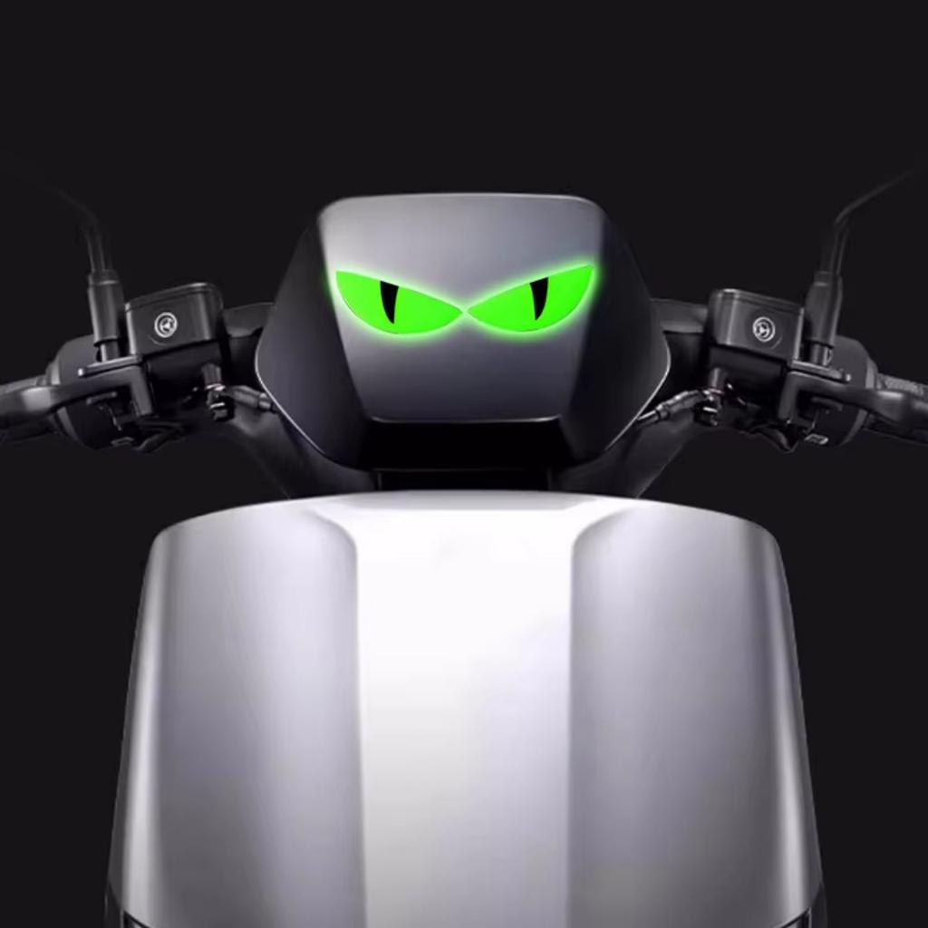 Компактный ночной светильник 3D Devil Eye Наклейки Мотоцикл Электрический скутер Модифицированные декоративные наклейки на переднюю часть Наклейки на лобовое стекло