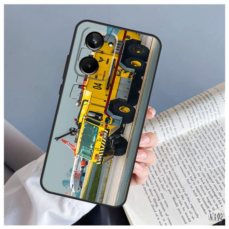 Пожарная машина Для Realme C71 C55 C75 C67 C63 C51 C61 C53 C35 C65 11 12 13 14 15 Pro Plus GT6 GT7 Pro Чехол
