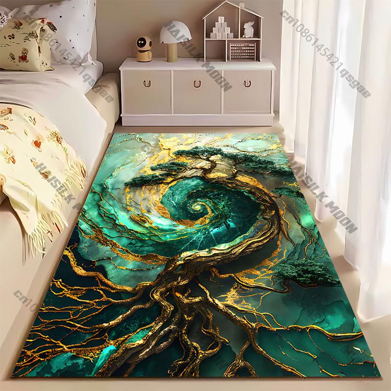 Nature growth vitality cosmic connection carpet Yoga living room room decor children's crawling mat doormat area rug