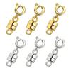 6Pcs Magnetic Necklace Clasp with Lobster Clasp Jewelry Connecting Buckle Necklaces Extender Bracelet Closure DIY Crafts