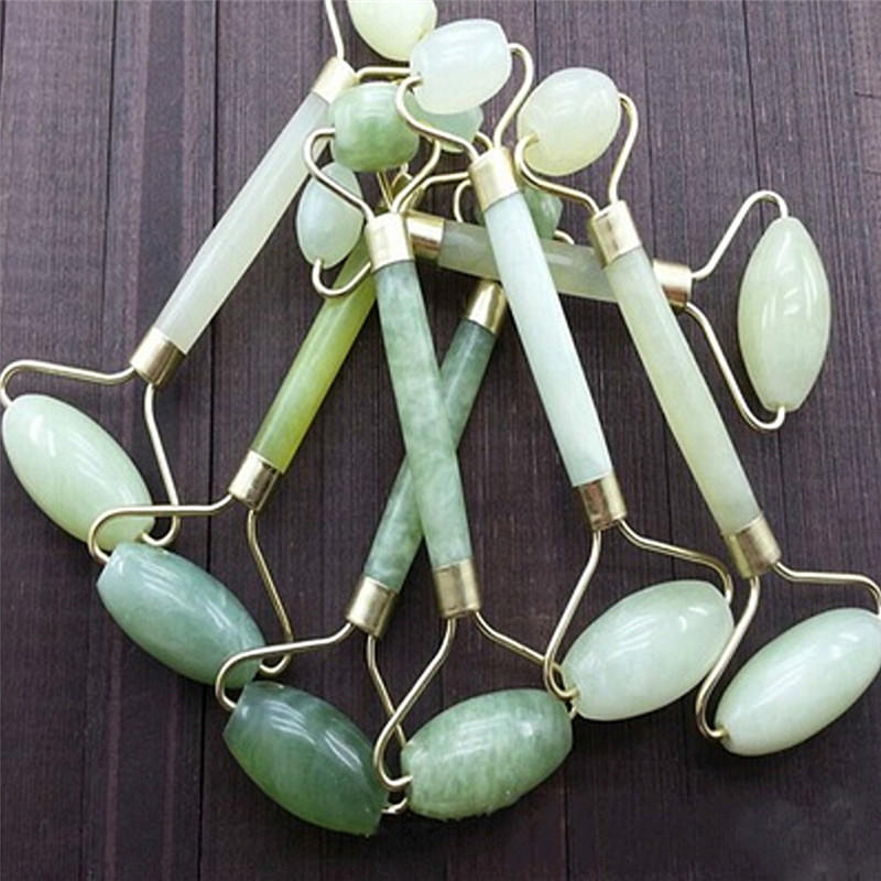 Натуральный массажер для лица Guasha Beauty Jade Roller Face Thin Massager Chic