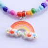 Ожерелье для вечеринки в стиле барокко с рисовыми бусинами ручной работы в стиле богемы, подвеска на шею в виде радуги для женщин