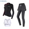 Womens UV Protection Rash Guard Set Long Sleeve Top Pants Snorkeling Swimming Surfing Diving