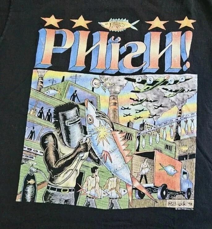 Vintage 1996 Phish Factory Graphic Unisex Cotton Tee ON TREND Unisex T-Shirt