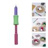 Punching Needle Embroidery Set with Threader Adjustable Embroidery Pen 2.2mm Needle Head for Embroidery Stitching Craft