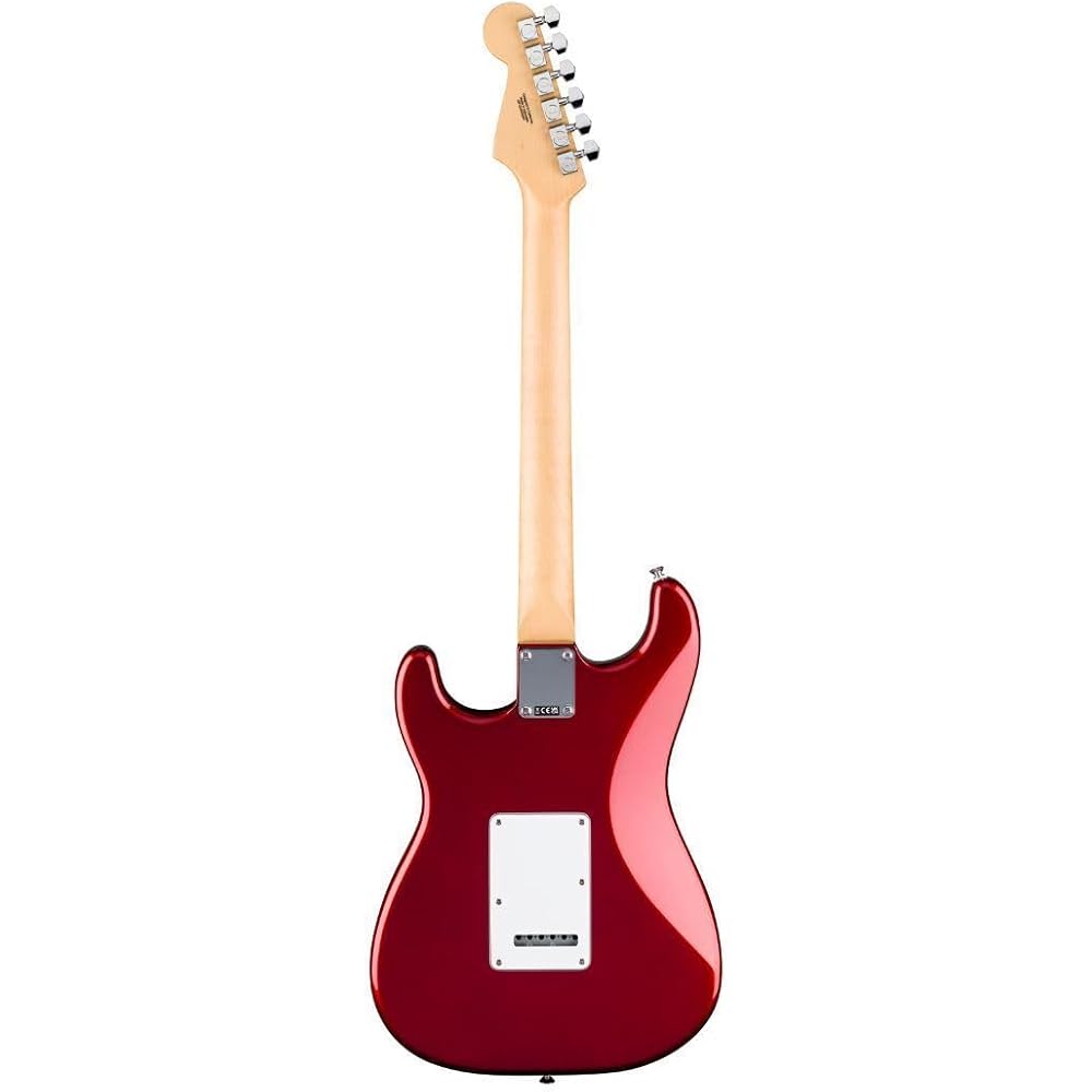 Fender Стандартная электрогитара Stratocaster® HSS, накладка на гриф из лавра, белый пикгард, цвет Candy Cola, с мягким чехлом.