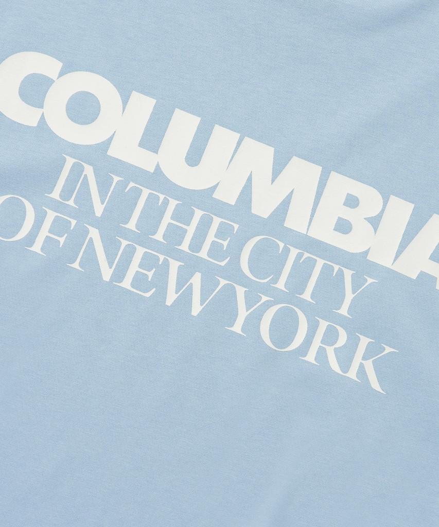 COLUMBIA UNIVERSITY Back Logo S/S T-Shirts_Light Blue