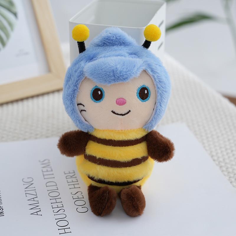 Adorable Dinosaur Plush Keychain Cute Cartoon Stuffed Animal Bag Charm Fluffy Soft Toy