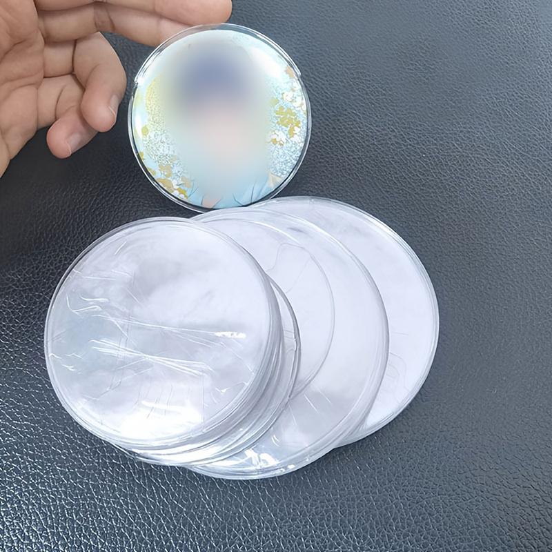 10 шт., чехол для хранения значков, украшение для значков, круглый чехол для коллекционных игрушек, защитный чехол для значков, аниме, 2 размера