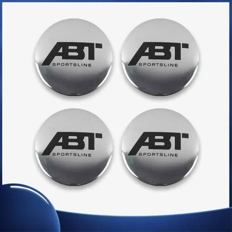 FD08-4pcs 56mm Car Wheel Center Sticker for Volkswagen ABT Golf 5 6 Polo Passat Tiguan CC Bettle Bora Touran MK4 Scirocco Santana