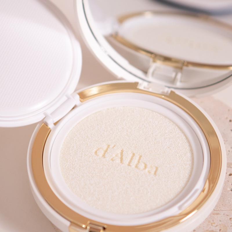 d'Alba Vegan Waterfull Fresh Sun Cushion 25g (SPF50+PA++++) - Skin Cooling, Whitening&Wrinkle Improvement (2 Options)