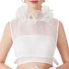 Ruffle Lace Faux Collar Detachable Neckpiece Decorative Collar Insert Half Shirt Accessory For Women Outfit Enhancer