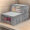 Home Clothes Storage Bag Box Organizer Portable Non-Woven Fabric Quilt Blanket