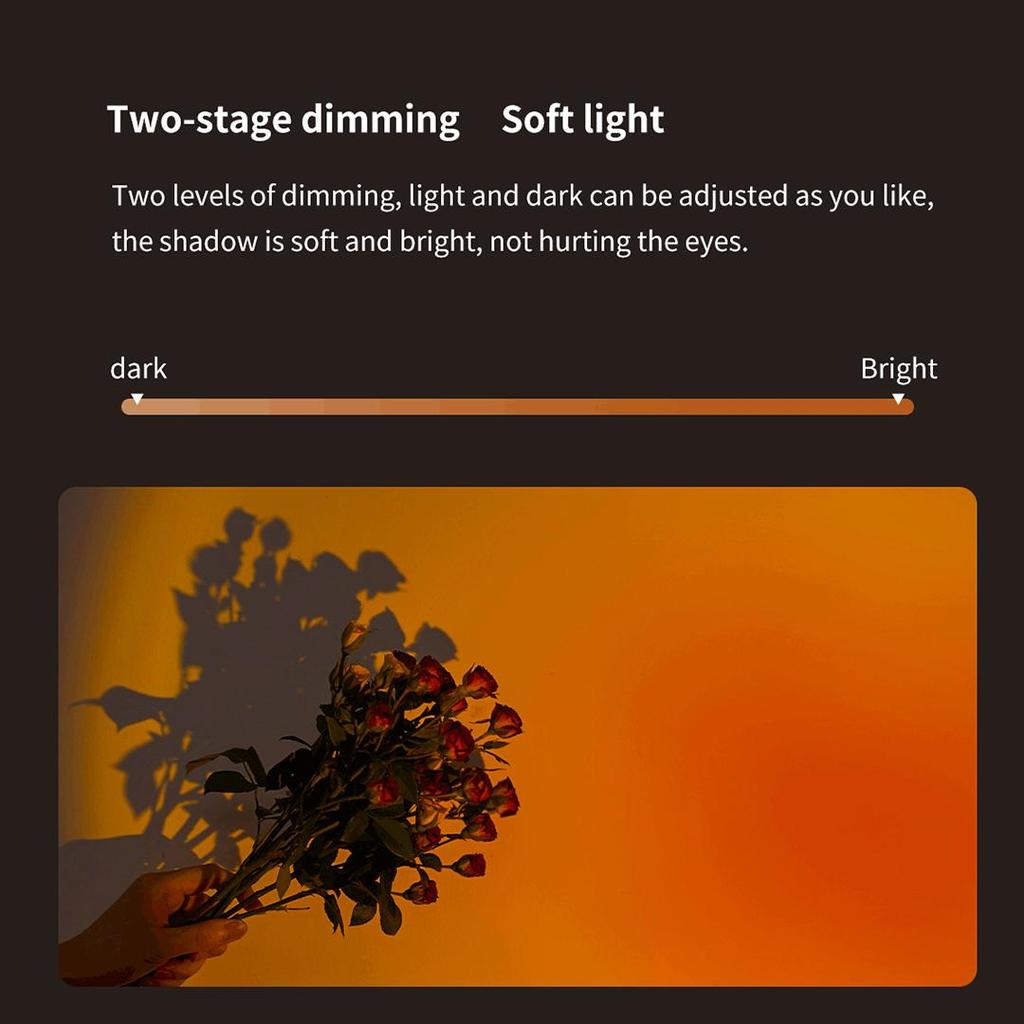 2024 Yeelight Rainbow Sunset Lights Led Projection Ambient Lighting Magnetic Base Свободное вращение на 360° для Live