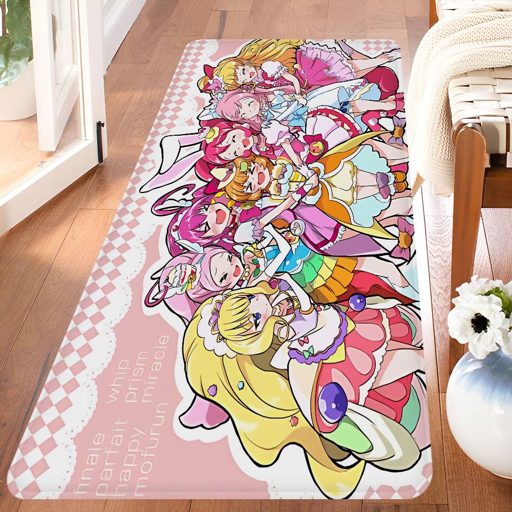 Коврик для пола Аниме Smile Precure Дешевый Противоскользящий Современная Гостиная Балкон Печатные Прикроватные Коврики