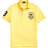 Polo Logo Вышитые вертикальные пуговицы Slim Fit Короткий рукав Поло Рубашки мужские Поло Желтый MNPOKNI1N820590-730
