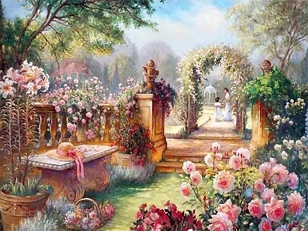 5D Diy Алмазная картина Дерево Цветущая вишня Полная квадратная круглая вышивка Мозаика Природный пейзаж Домашний декор