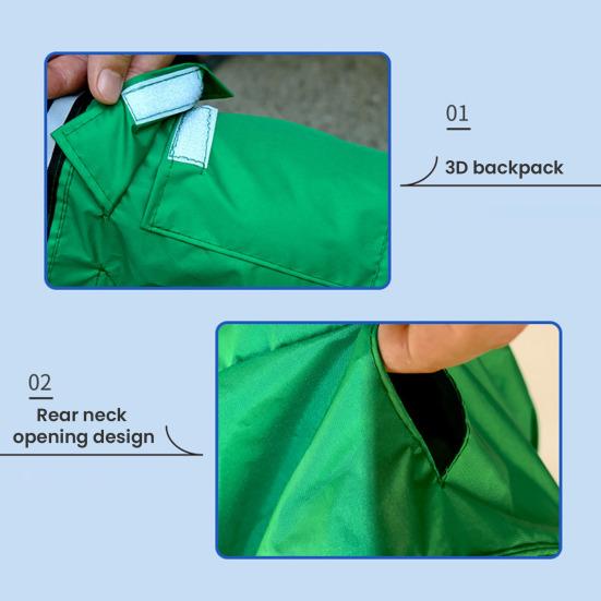 Дождевик для питомца со светоотражающей полосой Водонепроницаемая куртка-дождевик для собаки с отверстием для поводка Регулируемый дождевик для собаки с капюшоном для маленьких и средних собак