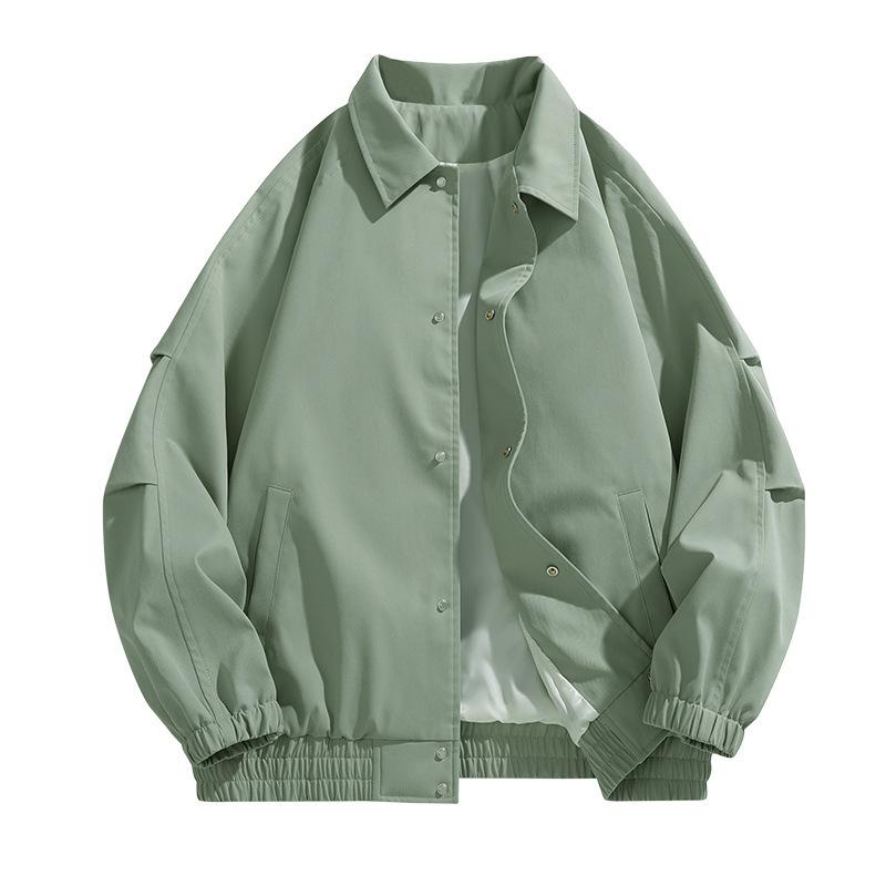 Jacket Top Coat Men and Women Spring and Autumn New Trendy Loose Lapel Casual Versatile Couple Baseball Uniform Men's Clothing