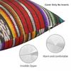 Guatemalan Fabric Square Pillowcase Polyester Linen Velvet Pattern Zip Decor Throw Pillow Case Car Cushion Cover