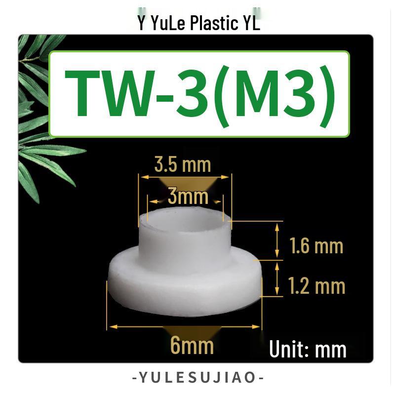 Nylon Insulating T-Type Plastic Washer for Transistor