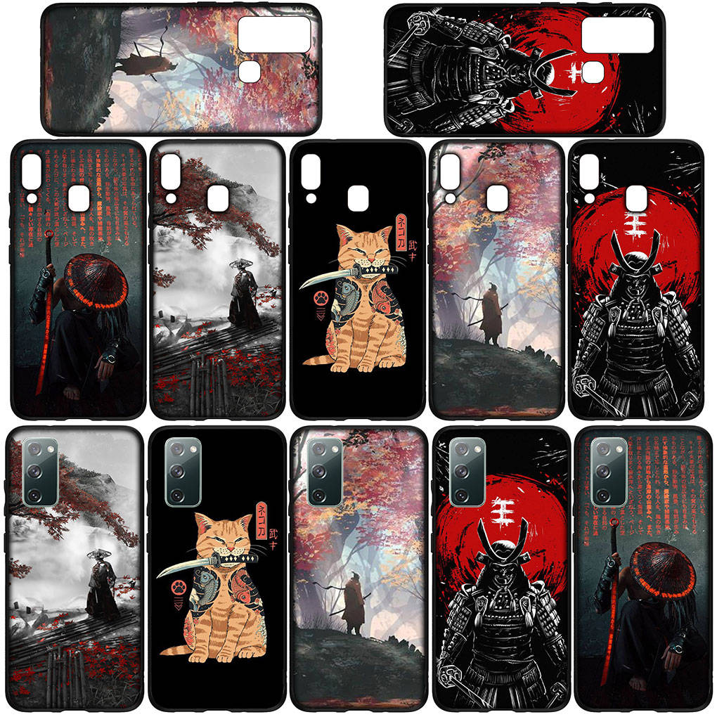 Для iPhone 16 15 Xiaomi Redmi Note 14 13 12 11 Pro Max X 8 16e Samsung Galaxy S25 S24 S23 Moto OPPO Huawei Bushido Japan чехол для телефона Samurai Ninja