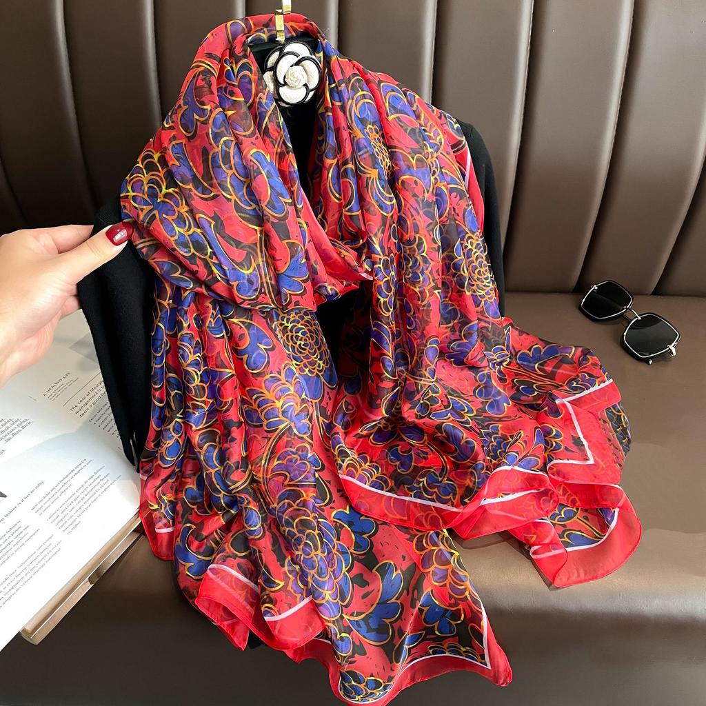 Шелковый шарф Модный дизайн Шейный Фуляр Женская Повязка на голову Роскошный Хиджаб Женский Теплый Пашмина Шарфы Эшарп Шаль Большая Накидка