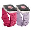 Ремешок для Apple Watch SE 3 ремешок 40 мм 44 мм 45 мм 42 мм 49 мм 46 мм Цветочный гравированный браслет correa iWatch Series 10 8 7 9 ultra 2 11