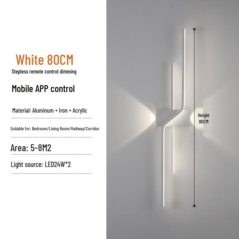 Minimalist Long Strip Light for TV Background, Bedroom, or Staircase Decor