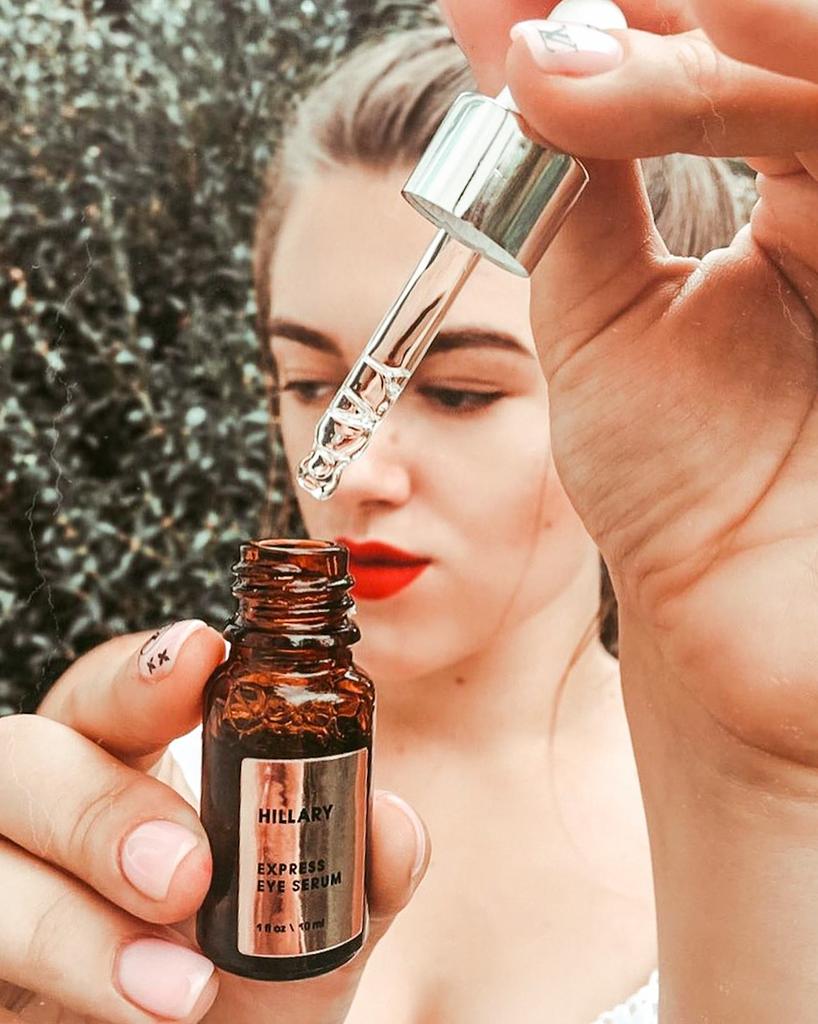 Освежающие укрепляющие патчи с витамином С + Экспресс сыворотка вокруг глаз