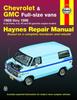 Книга Chevrolet & GMC Full-size Petrol Vans (1968-1996) Haynes Repair Manual (USA)