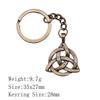 Back To School Personalized Keychains Celtic Hexagram Key Ring Audience Key Ring Material