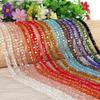 2-8mm Mixed Color Square Glass Crystal Beads for Handmade DIY Jewelry and Necklaces
