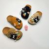 Детские милые мультяшные шлепанцы Birkenstock: Толстая подошва, закрытый носок для весеннего отдыха на природе