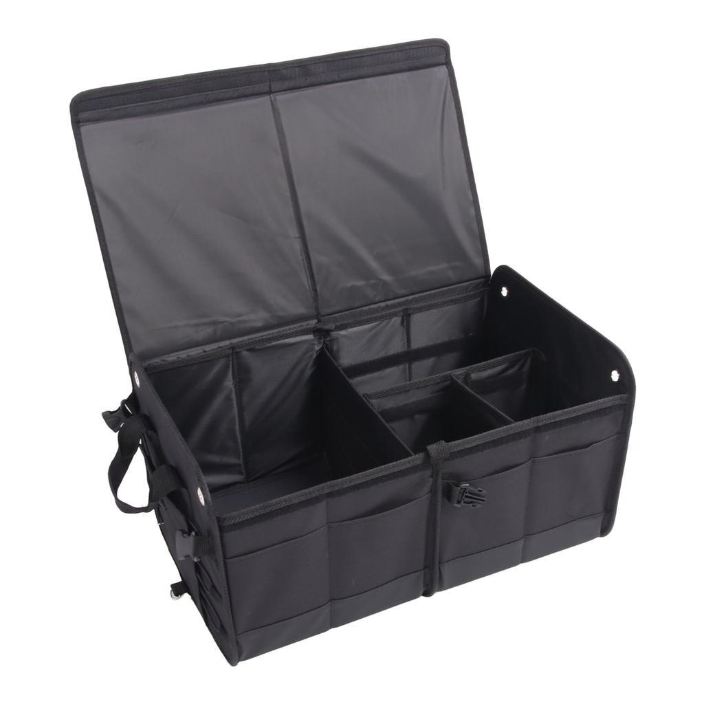 Органайзер для багажника автомобиля, многофункциональный складной ящик для хранения с крышкой для автомобиля внедорожника седана