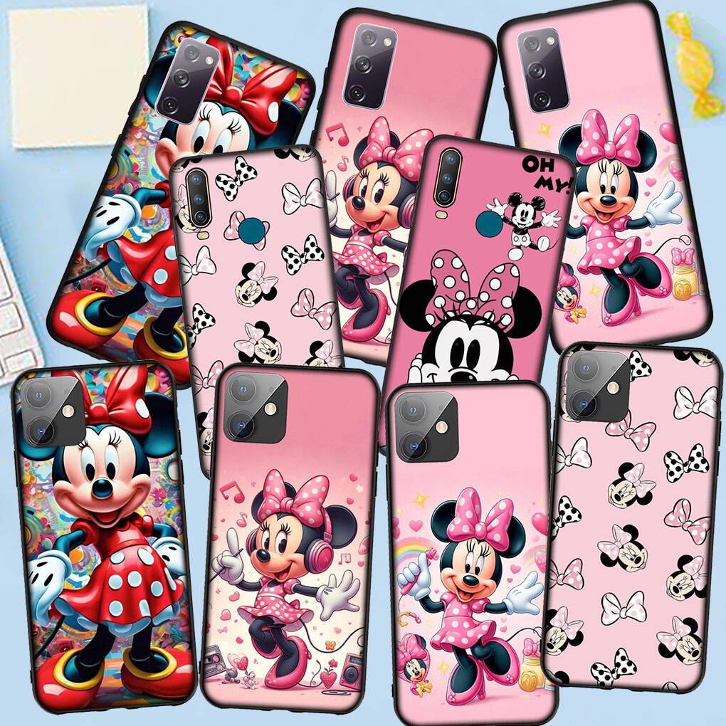 Phone Case for iPhone 17 16 15 Xiaomi Poco F8 F7 F6 X7 X6 M8 C85 C75 C71 Redmi Note 14 13 12 11 Pro Max A3 A4 14C 13C 15C 12C Anime Minnie Mouse Cover