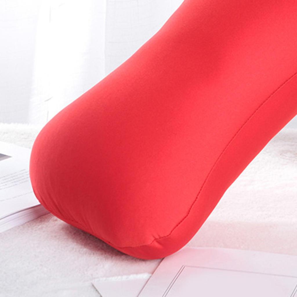 Microbead Tube Pillow Sleep Neck Support Cushion Ergonomic Mini Pillow for Bedroom and Travel