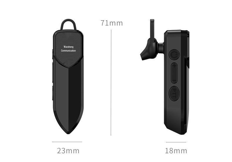 968 Мини-рация для уха Bluetooth Беспроводной ушной крючок для использования в помещении в ресторане