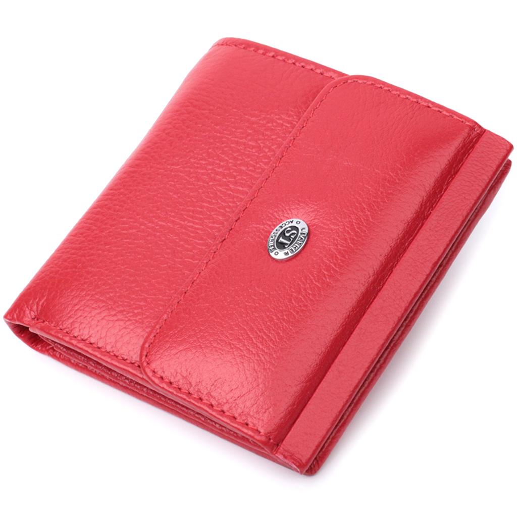 Women's Comfortable Purse Made of Genuine Leather ST Leather 22723 Red